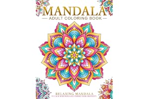 Relaxing Mandala Patterns Adult Coloring Book: Stress Relieving Mandala, Anxiety Relief Coloring Pages.