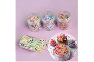 ZONSTER 1 Boîte Slime Sprinkles pour Remplissage poterie Outils Bonbons DIY Faux gâteau Dessert Boue Particules Fournitures Slime Accessoires Décoration