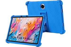 zZjoOoj Custodia Cover per TCL Tab 11 Gen 2 11 Pollici, Ultra Leggero Protettiva Cover in Silicone con Supporto per Bambini per TCL Tab 11 Gen2 - Blu scuro