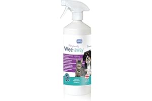 RSPCA 1L Pet Stain and Odour Remover Wee Away | Pet Friendly | Probiotic Cleaning - Discourage From Repeat Marking
