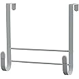 Spectrum Diversified Over the Door Ironing Board Holder (White) - No-Installation Storage Organizer for Laundry Room, Kitchen, Home, Wardrobe, Closet, & Bedroom/Rubberized Hook Ends for No Damage