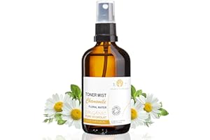 B.O.T cosmetic & wellness BIO Hidrolato Organico de Manzanilla Romana. Agua de Camomila Cuidado Piel Sensible (Cara y Cuerpo), Bebé, Cabello & Hogar. Tonico Facial 100% Natural y Puro - 500 ml