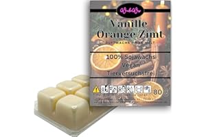WonderWax Duftwachs Wax Melts für Duftlampe, 6 Würfel Duftmelt Wachsmelt Sojawachs Duftwachs Würfel für Raumdüfte, Wachs Duftöl Winter Indoor Schmelzen für Aromalampe Spicy Vanille Orange Zimt