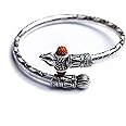 Rudraksha Shiv Om Trishul Damroo Kada for men, Lord Shiva Bahubali Cuff Bracelet for men, boys | Religious Brass Kada | Free size Bracelet For Maha Shivratri