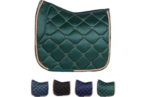 ‎MARENGOS Marengos - Schabracke Sevilla | Schabracke mit Schaumstoff-Füllung | Barockschabracke inkl. Zierkordel | schnell trocknend & atmungsaktiv | Warmblut Schabracke für Dressur & Vielseitigkeit