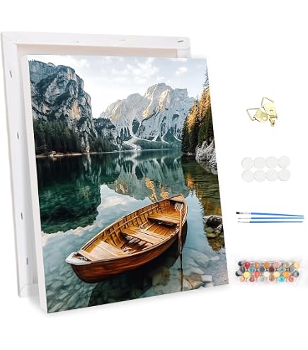 AIRDEA Malen Nach Zahlen Kit - Topfpflanzen-Motiv, DIY Ölgemälde Für Erwachsene Mit 3 Pinseln & Acrylfarbe, 40x50 Cm