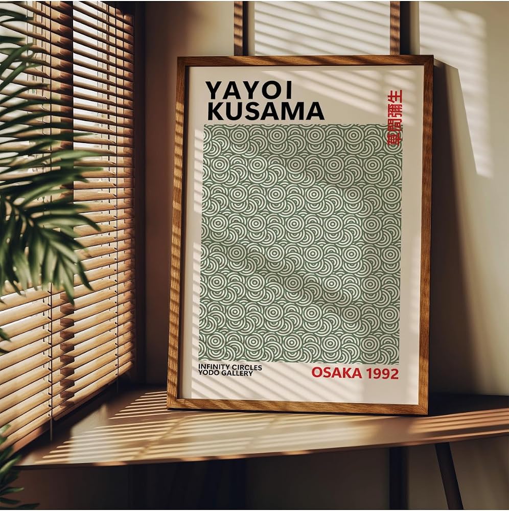 Fark Tanıtım Yayoi Kusama Çerçevesiz Poster, Modern Dekoratif Çerçevesiz Poster, Tablo, YayoiKusama-7, 40 x 50