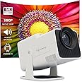 Lifelong LightBeam Pro Smart Projector for Home, Native 1080p with 4K Support, 4500 Lumens, Android 11 with Built-in apps (Netflix, Prime, YouTube) Freestyle Design, Speaker, WiFi, 150" Max Display