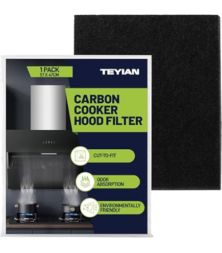 vhbw Aktivkohlefilter Ersatz für Elica F00333S, F00333, TV008A für