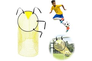 mellystore Obiettivo da Calcio Rete da Calcio per Obiettivo Attrezzatura per Allenamento di Calcio con 4 Cinturini con Fibbie Regolabili per L'allenamento di Precisione dei Calci 45 x 60 cm