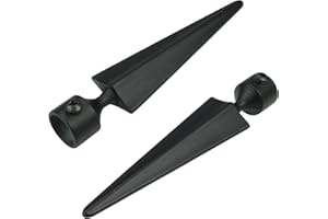 Liedeco Endstück für Gardinenstangen Herkules Landhaus, ø 16 mm, 2 Stk schwarz