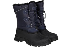 Mountain Warehouse Whistler Schneestiefel für Kinder - Schneedicht, warm, atmungsaktiv, strapazierfähige und griffige Sohlen, winter