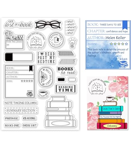 Kwan Crafts Set Di Timbri Trasparenti In Silicone - 15x21 Cm Per Scrapbooking E Biglietti Fai Da Te