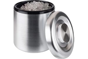 BUDDY´S BAR Buddy's Bar - Icebox, Secchiello per Il Ghiaccio di Alta qualità con capacità di 5 Litri, Contenitore per Ghiaccio in Alluminio anodizzato - 18,5 cm x 18,5 cm x 20 cm