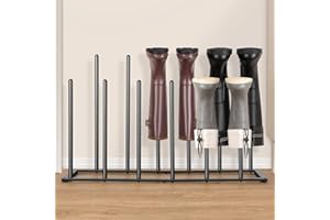 ANBOXIT Welly Bagażnik na bagażnik, wytrzymały, metalowy stojak na bagażnik, do użytku na zewnątrz / wewnątrz, łatwy w montażu, pasuje do 6 par butów