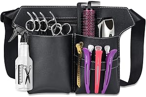 ieron Professionell Saxväska, Skönhet Frisörpåse Barber Läder Midjepåse, Salong Axel Organizer Kit Grooming Hårstylist Saxhållare Verktygsväska