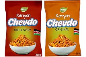 C&R Bharti Ben Wots Kenyan Chevdo Snack Mix (Original and Hot & Spicy)