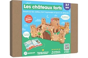 Les châteaux forts - Kit Pandacraft 3-7 ans: Construis ton château fort et joue !