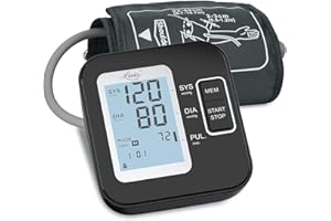 Tensiomètre Bras Electronique - Tensiomètre Intelligent Professionnel, Détection de Pulsations Cardiaques Irrégulières, Grand écran LCD, mode double utilisateur, 240 mémoires