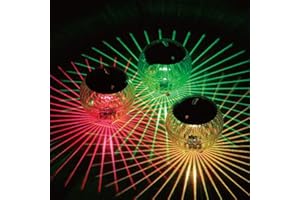 Muross Solar Floating Pool Light IP44 Waterproof Solar Floating Pool Light Solar Powered Glow Globe Night Lights LED Glow Ball Lamp Decoration for Pools Pond Fountain Garden Party Tub Home Decor