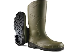 DUNLOP Devon – unisex vattentäta Wellington arbetsstövlar, S5-certifierade antistatiska och kemikaliebeständiga PVC-gummistöv