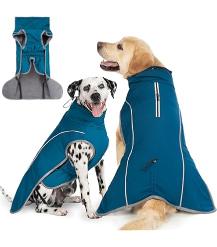 Waterdichte hondenjas, warme fleece winterjas voor honden, winterkleding, hondenjas, warm met bontkraag, hondentrui, wintertrui, jas voor kleine honden (zwart, S