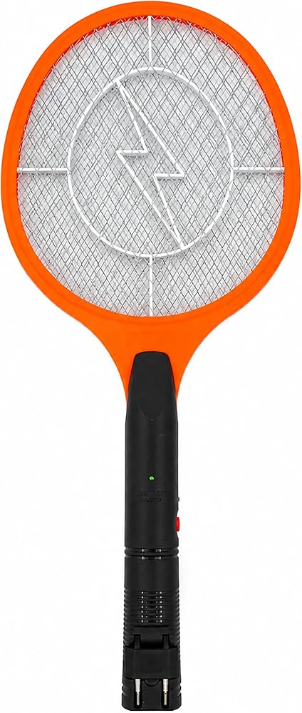 Promosyonca Elektrikli Sinek Raketi 50.5 cm, Turuncu | Şarj Edilebilir, 21 cm Kafa Genişliği