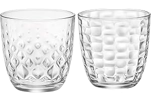 BORMIOLI ROCCO Set 12 Bicchieri (6pz Mat + 6pz Glit) Acqua bibita Bevanda 29,5cl BORMIOLI Mat Made in Italy