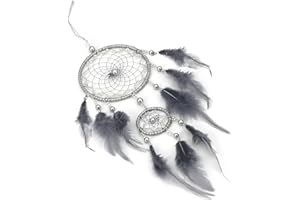 GAAINES 1Pcs Dreamcatcher, Universal Blue Grey Dream Catcher Kit, Cozy Bohemian Dream Catcher, for Boys Girls Home Decor, Nice Bedroom Decor Dream Catchers Gift Set
