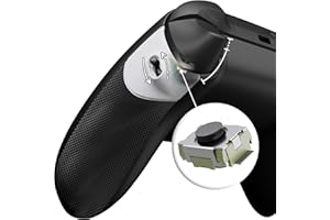 eXtremeRate Flexor Clicky Goma Grip Trigger Stop Kit para Xbox Series X/S Control Gatillos Ergonómicos Bloqueo del Gatillo Diamante Textura Grip Antideslizante Carcasa para Xbox Core Mando(Blanco)