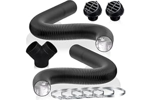 ZDQC 75MM Set di Tubi di Riscaldamento per Auto,Tubo Di Scarico Per Il Riscaldamento Diesel,Accessori Il Riscaldatore Auto,Condotto del Tubo di Riscaldamento (Tubi di Riscaldamento)