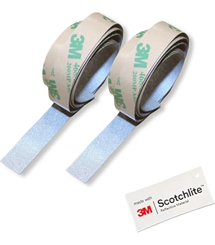 Adesivi Rifrangenti 3M Per Biciclette - Cerchi, Caschi, Zaini, Per Visibilità Notturna - Foto 2