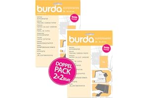 Burda Style Copier Paper Double Pack 2 x 2 Sheets 83 x 57 cm Yellow / White