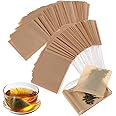 1000 Pcs Tea Bags for Loose Leaf Tea, Disposable Tea Bags with Drawstring Empty Tea Bags Unbleached Tea Filter Bags Paper Tea Infuser for Loose Leaf Tea and Coffee (3.15x3.94 inch)