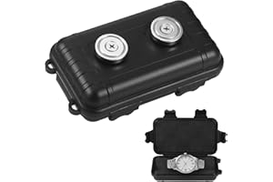 Huiguli Caja Magnética para Llaves, Soporte Magnético para Llaves Debajo del Coche, Ocultador de Llaves Magnético Resistente al Agua para al Aire Libre