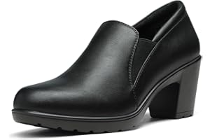 DREAM PAIRS Womens Mid Block Heels Ladies Sandals Slip-on Smart Work Office Dress Court Shoes DPU214-W