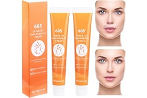 Dandin 2 Stück Gesichtshaarentfernungscreme, Oberlippenhaarentfernung, Haarentfernungscreme, Wirksame Enthaarungscreme für Gesicht, Schmerzfreie, Hair Removal Cream For Women Man, Hydrating