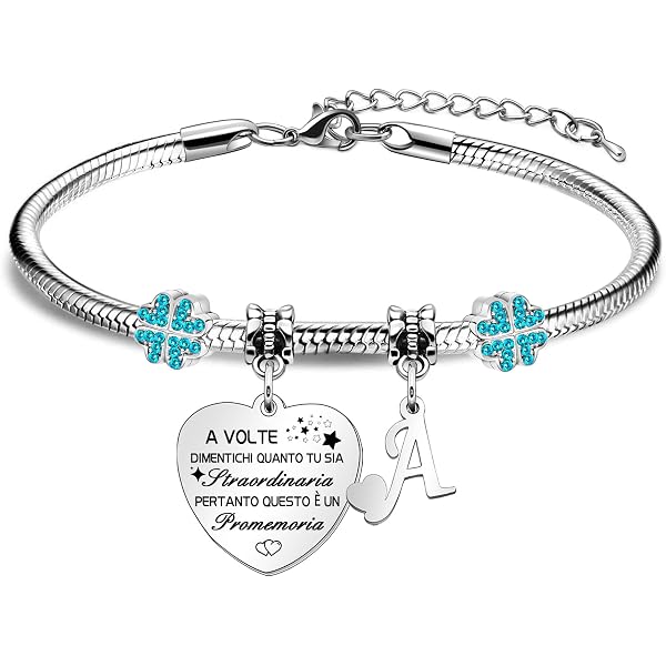 XQXQXZ Natale Bracciale Amica Compleanno Regali Speciali Braccialetti Originali Amicizia Delle Donne Laurea Sorelle Ragazze (4