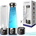 ELIVORZ Hydrogen Water Bottle Generator With Breathing Tube 280ml | Portable USB Charging Digital Screen | SPE/PEM Technology Ionizer Machine | 1600-3000 PPB | Healthy and Rich Hydrogen Water