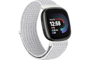 TumCez Cinturino in Nylon Compatibile con Fitbit Versa 4/Fitbit Versa 3/Fitbit Sense 2/Fitbit Sense Cinturino Sportivo di Ricambio Regolabile per Donna Uomo