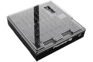 Decksaver Cover for Pioneer DJ V-10 - Super-Durable Polycarbonate Protective lid in Smoked Clear Colour, Made in The UK - The DJs' Choice for Unbeatable Protection