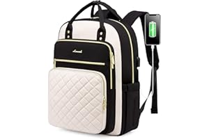 LOVEVOOK Rucksack Damen, 15.6 Zoll Laptop Rucksack mit Laptopfach, Schulrucksack Mädchen Teenager, Wasserdicht Schultasche, Arbeitsrucksack Dapack für Business Reise Schule Uni Lehrer