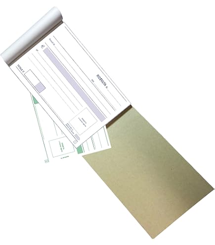 20 Blocchi Ricevute Duplice Copia - Carta Chimica Per Ricevute Fiscalì - Formato Pieghevole - Foto 2
