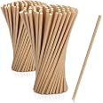 100 Pailles En Papier Kraft Biodégradables - Écologiques Et Sans BPA - Pour Anniversaire, Mariage Ou Fête