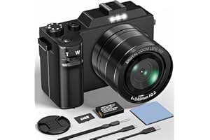 LONGYI Digitalekamera, 5K 64MP Fotokamera mit WiFi, 64GB Karte, Autofokus, Selfie 3-Zoll LCD-Bildschirm, vlogging Camera für YouTube, Anfänger, Teenager und Erwachsene