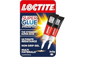 Loctite 2560191 żelowy klej błyskawiczny, mocny uniwersalny przezroczysty klej do wysokiej jakości napraw, przezroczyste różne materiały, łatwy w użyciu klej natychmiastowy, 2 x 3 g, przezroczysty