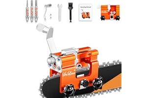 SULIAO Chainsaw Sharpener Jig, Hand Cranked Chainsaw Chain Sharpening Kit, Portable Fast Crank Chainsaw Sharpener Tool for 4"-22" Chain Saws & Electric Saws, DIY Lumberjack, Garden Worker