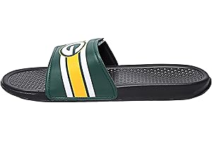 FOCO NFL Green Bay Packers Mens Legacy Velcro Sport Slide- Team Color, Large