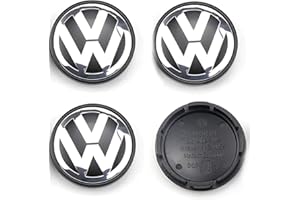 GIAPINST Set of 4 Hub Caps for VW Volkswagen 65 mm Wheel Hub Caps Wheel Hub Caps Wheel Hub Cover