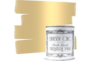 SHABBY CHIC FURNITURE PAINT Shabby Chic, Möbellack, auf Kreide basierend, 125 ml, goldfarben antik-Optik, 125 ml